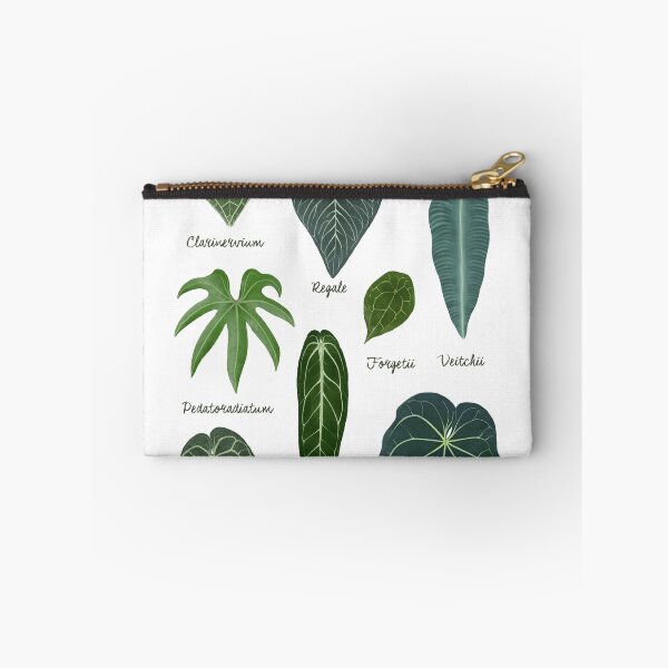 Item preview, Anthurium leaves species chart botanical illustration designed and sold by Onyria Art.