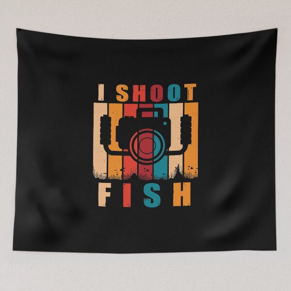 Item preview, Underwater Photographer I Shoot Fish Retro Camera designed and sold by StrongShirts.