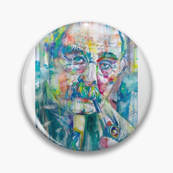 Item preview, RUDYARD KIPLING - watercolor portrait .2 designed and sold by lautir.