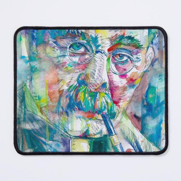 Item preview, RUDYARD KIPLING - watercolor portrait .2 designed and sold by lautir.