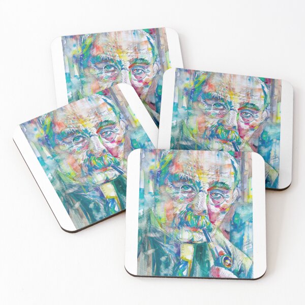 Item preview, RUDYARD KIPLING - watercolor portrait .2 designed and sold by lautir.