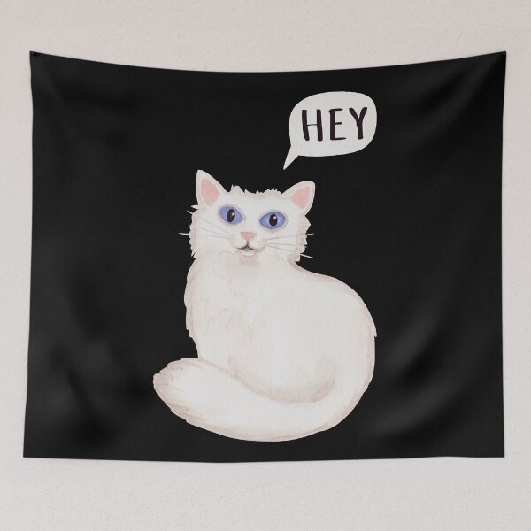 Item preview, Cat Says Hey designed and sold by Made-By-Art.