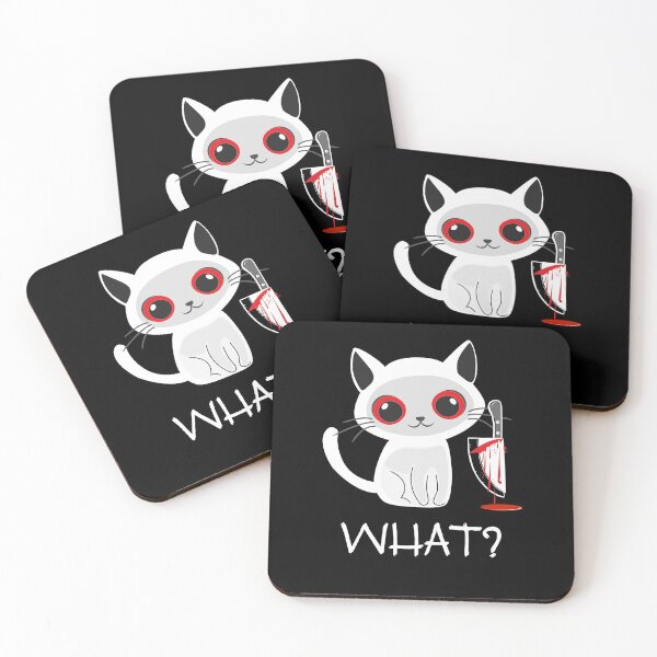 Item preview, Sweet kitty with bloody knife  designed and sold by InstaCreatives.