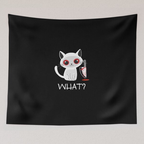Item preview, Sweet kitty with bloody knife  designed and sold by InstaCreatives.