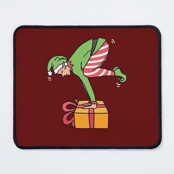 Item preview, Christmas Elf Yoga - Elf Balancing In Yoga Position on Christmas Present designed and sold by jaygo.