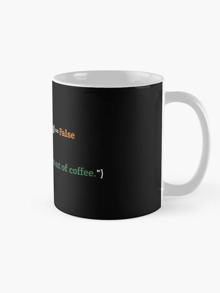 Thumbnail 3 of 6, Coffee Mug, Coffee Addicted Python Programmer Code designed and sold by cerenalkan.