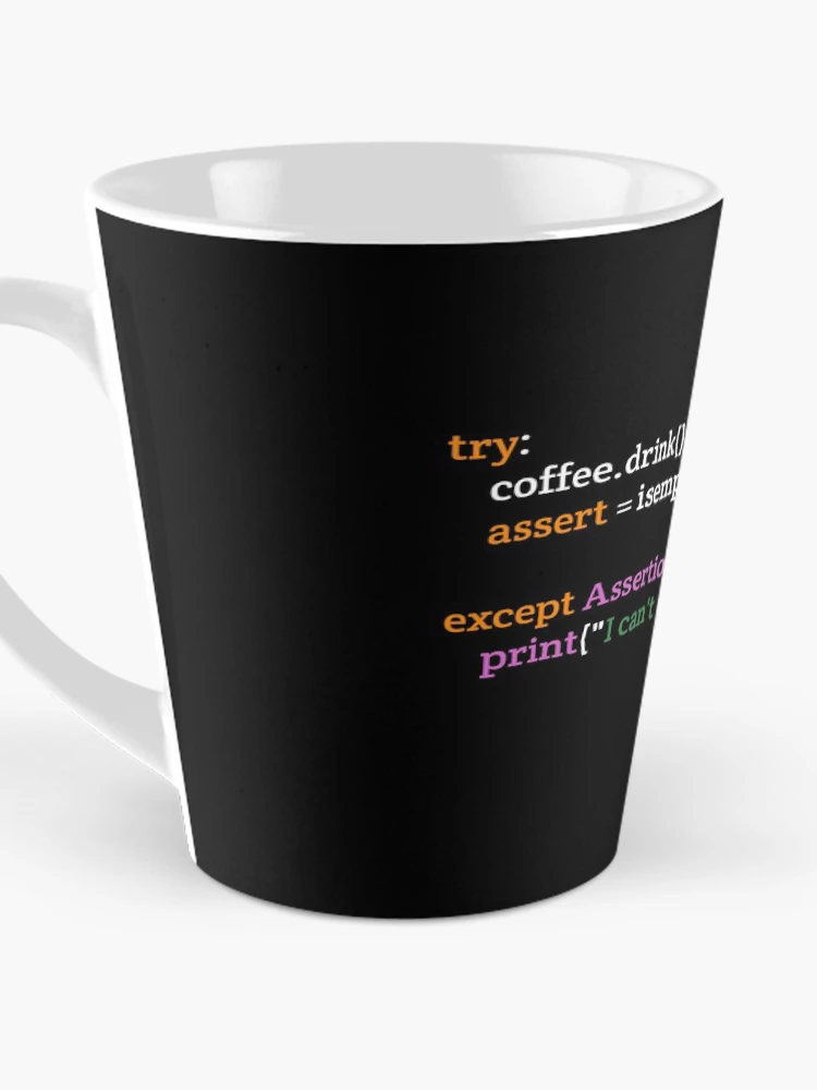 Thumbnail 3 of 4, Coffee Mug, Coffee Addicted Python Programmer Code designed and sold by cerenalkan.