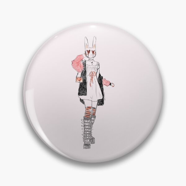 Item preview, Scribble Rabbit head oc  designed and sold by Yoohoo-xoErica.