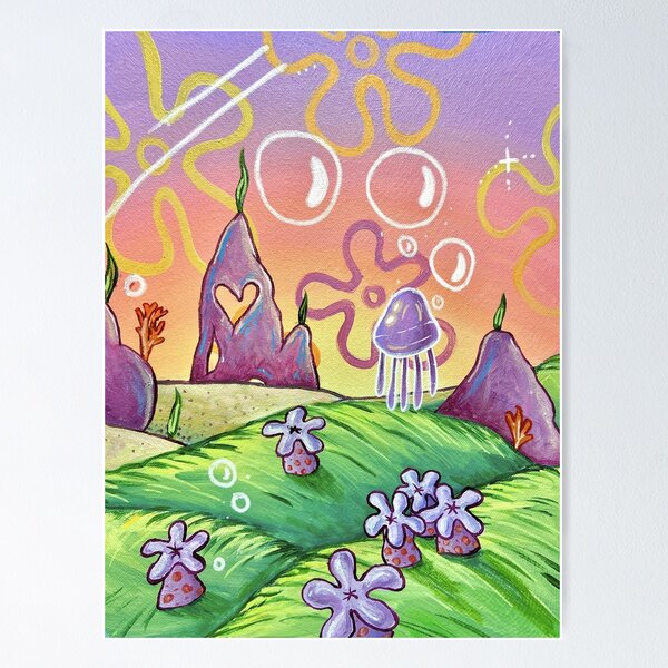 Item preview, Sunset Spongebob Window  designed and sold by diaphona.