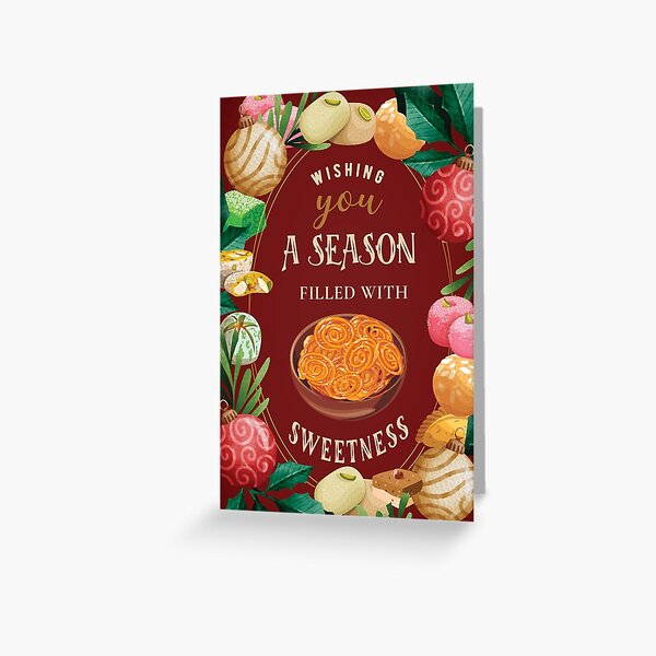 Item preview, Wishing you a Season filled with Sweetness designed and sold by DesiBoli.