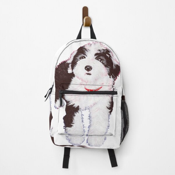 Item preview, OLD ENGLISH SHEEPDOG oes *Maxie Pup*~ Puppy Dog: Pop Art~Original Painting~LilyKoArt designed and sold by Spinning Plates 360.