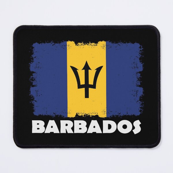 Item preview, Barbados National Flag Distress designed and sold by IdentiTee Studios.