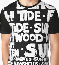 Beach Subway Art Graphic T-Shirt