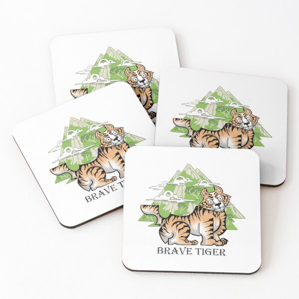 Item preview, A brave tiger illustration with an oriental feel designed and sold by artredstar.
