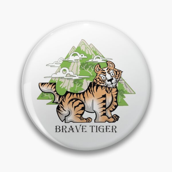 Item preview, A brave tiger illustration with an oriental feel designed and sold by artredstar.