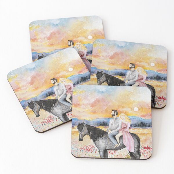 Item preview, Sunset Ride Watercolor designed and sold by Red Barn  Co-Op.