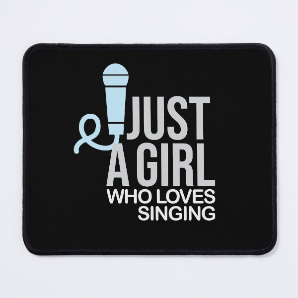 Artikelvorschau, Just A Girl Who Loves Singing, Woman Singing entworfen und verkauft von StairheadStore.