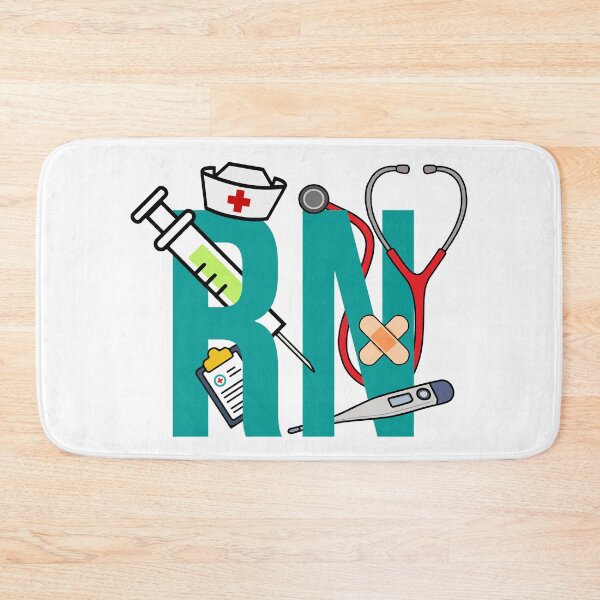 Item preview, RN Registered Nurse, Stethoscope And Syringe designed and sold by Preents.
