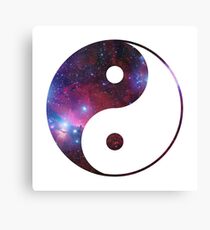Ying and yang galaxy Canvas Print