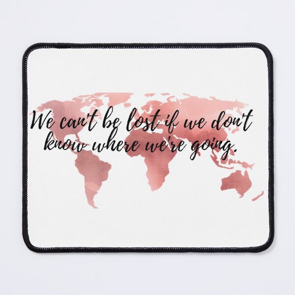 Item preview, Pastel Watercolor World Map Pink Quote designed and sold by NelBo.