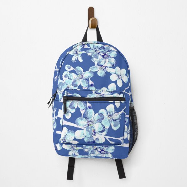 Item preview, blue and white cherry blossom, Chinoiserie, Hamptons Style interiors. designed and sold by MagentaRose.