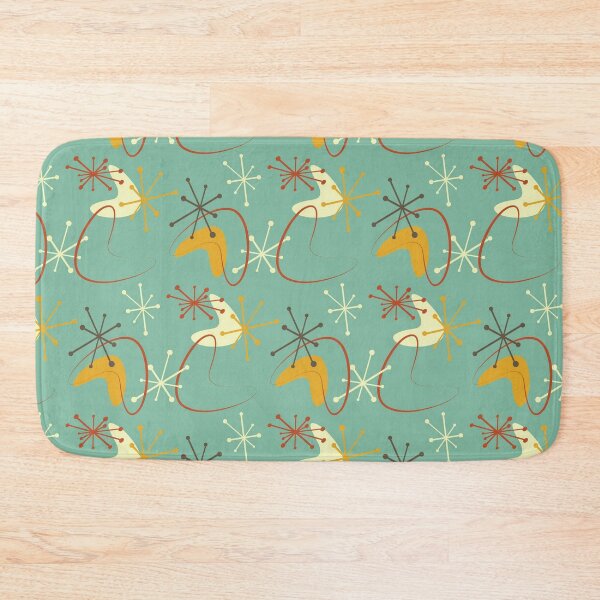 Item preview, Mid Century Mod on Green Background designed and sold by pugmom4.