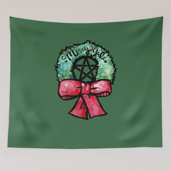 Item preview, Merry Yule Wreath Pentacle  designed and sold by FrictionMaxxing.