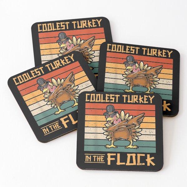 Item preview, Coolest Turkey In The Flock Funny Thanksgiving Turkey Trot designed and sold by dyerpuckett.