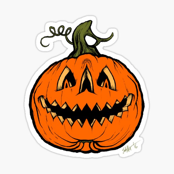 Jackolantern Stickers Redbubble - pumpkin jack o lantern roblox