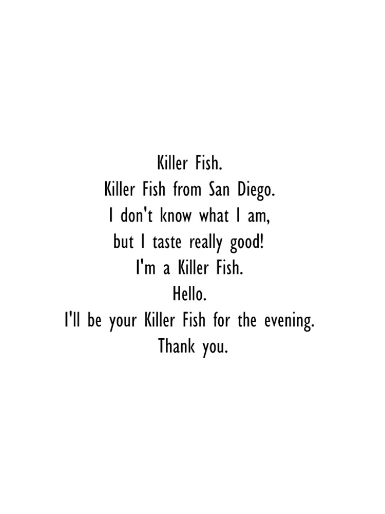 Thumbnail 4 of 4, iPhone Case, Killer Fish Script designed and sold by DailyMangoStore.