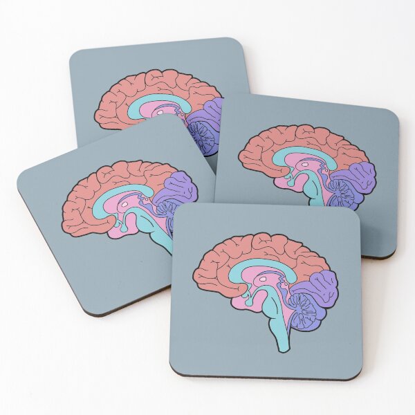 Item preview, Anatomical brain - pastel colors designed and sold by Preslava Genova.