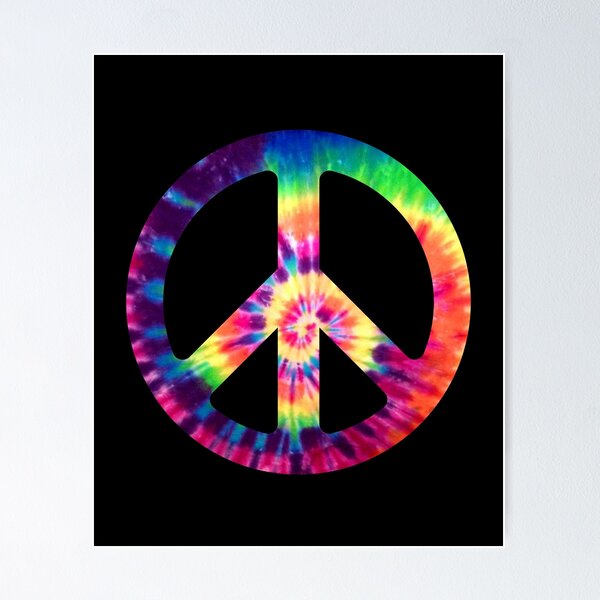 Item preview, Tie Dye Peace Sign Symbol 60s 70s Hippie Style designed and sold by MMSTYLE.