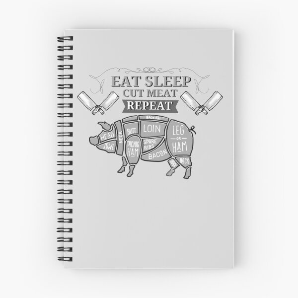 Item preview, Eat, sleep, cut meat, repeat designed and sold by Cursed-Creative.