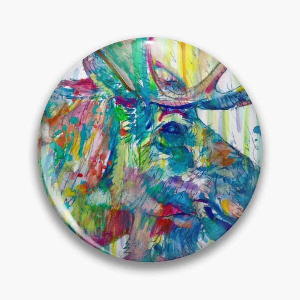 Item preview, MOOSE watercolor portrait .1 designed and sold by lautir.