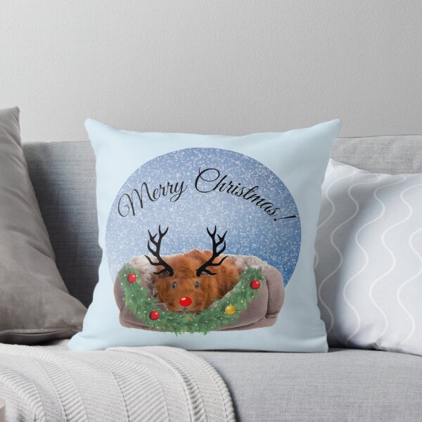 Item preview, Merry Pigmas Christmas Guinea Pig with Antlers Reindeer designed and sold by Artventurous.