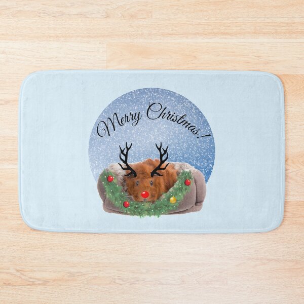 Item preview, Merry Pigmas Christmas Guinea Pig with Antlers Reindeer designed and sold by Artventurous.