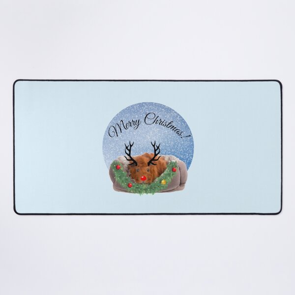Item preview, Merry Pigmas Christmas Guinea Pig with Antlers Reindeer designed and sold by Artventurous.