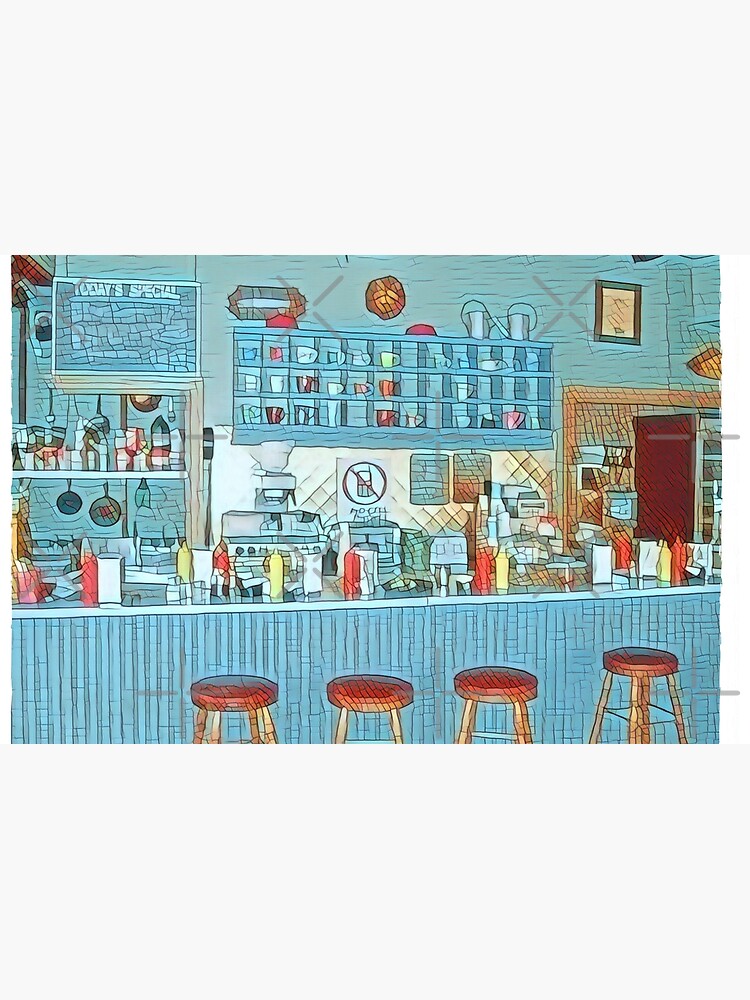 Thumbnail 4 of 4, Zipper Pouch, The Diner III designed and sold by Felipe Levin.