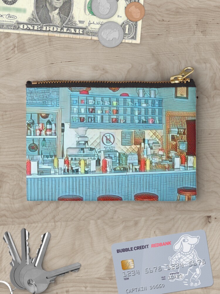 Thumbnail 3 of 4, Zipper Pouch, The Diner III designed and sold by Felipe Levin.