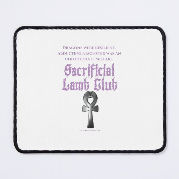 Item preview, Copy of Sacrificial Lamb Club Dragon Quote Merch Purple Font designed and sold by mythomedia.