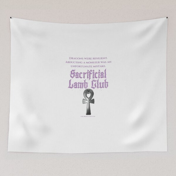 Item preview, Copy of Sacrificial Lamb Club Dragon Quote Merch Purple Font designed and sold by mythomedia.