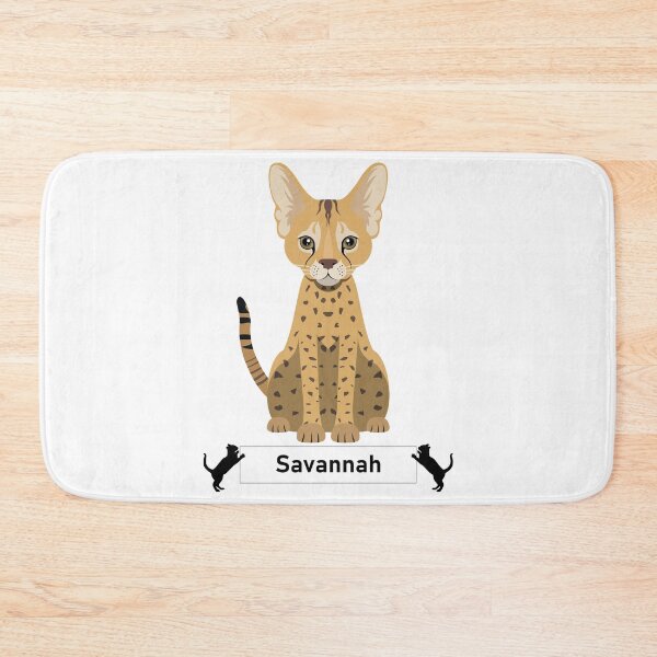 Item preview, Savannah Cat Breed - Cartoon Art Style designed and sold by EdKid.