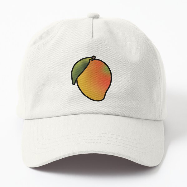 peach and mango dad hats