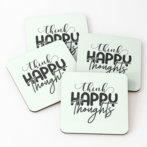 Item preview, Think Happy Thoughts - Better Person, Stay Motivated designed and sold by Delandor.