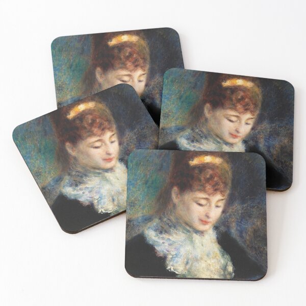 Item preview, Impressionism Painting Woman Crocheting (Femme faisant du crochet) (1877) by Pierre-Auguste Renoir designed and sold by Designedbysm.