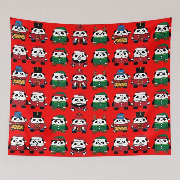 Item preview, Cute Panda Santa Pattern Christmas 2023 designed and sold by Pawn Shop JB.