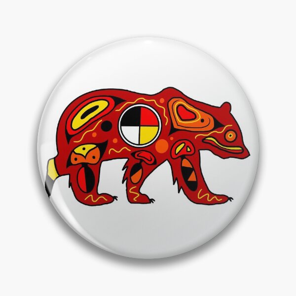 Item preview, Medicine Wheel Bear designed and sold by cicadashoppe.