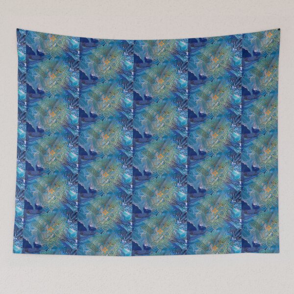 Item preview, Liturgical blue ornamental design designed and sold by CheekyGrace.