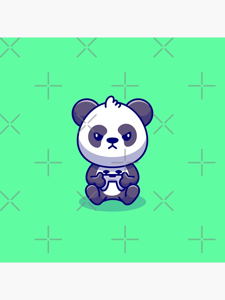 Cute And Angry Panda Sticker For Sale By Tendtopic Redbubble 