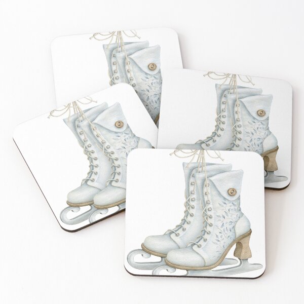 Item preview, Old Fashion Ice Skates in watercolor designed and sold by smnessen.
